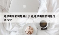 电子有限公司是做什么的,电子有限公司是什么行业