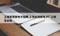 上海宏茂微电子招聘,上海宏茂微电子厂上班怎么样