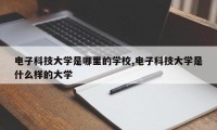 电子科技大学是哪里的学校,电子科技大学是什么样的大学