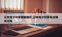 公司电子印章模板图片,公司电子印章有法律效力吗