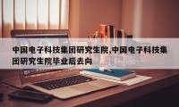 中国电子科技集团研究生院,中国电子科技集团研究生院毕业后去向