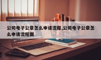 公司电子公章怎么申请流程,公司电子公章怎么申请流程图