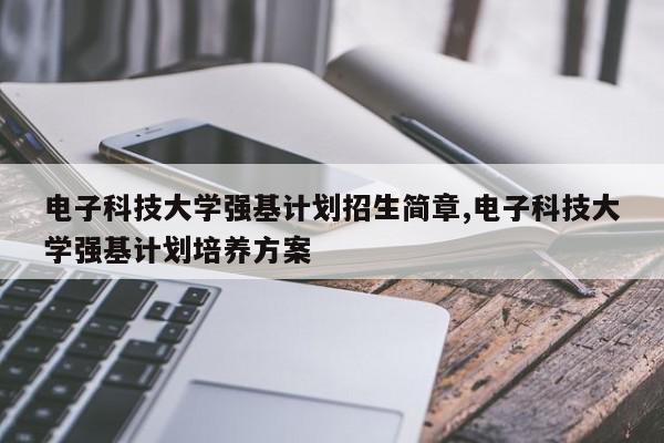 电子科技大学强基计划招生简章,电子科技大学强基计划培养方案
